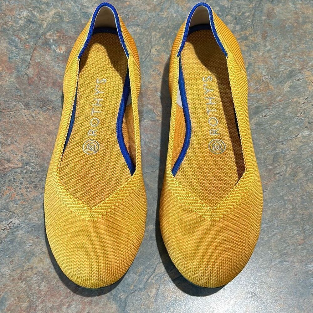 Rothy’s The Flat Goldenrod Ballet Flat Shoes 7.5